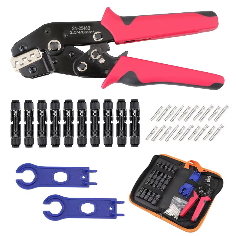 Crimping Pliers Set Terminal Eletrico Wire Clip Connector Electric Wiring Tools Crimper for MC Tool Plier Solar Energy 2546B 4