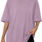 Womens Oversized Summer T Shirts Business Casual Dressy Shorts Sleeves Tops Beach Vacation Fashion Clothes
