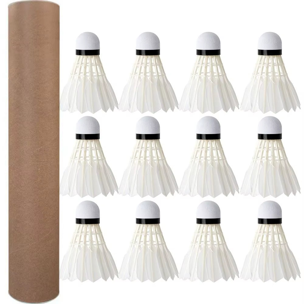 3/6/12Pcs Professional Training Sport Badminton Ball Badminton Shuttlecock White Badminton Shuttlecock
