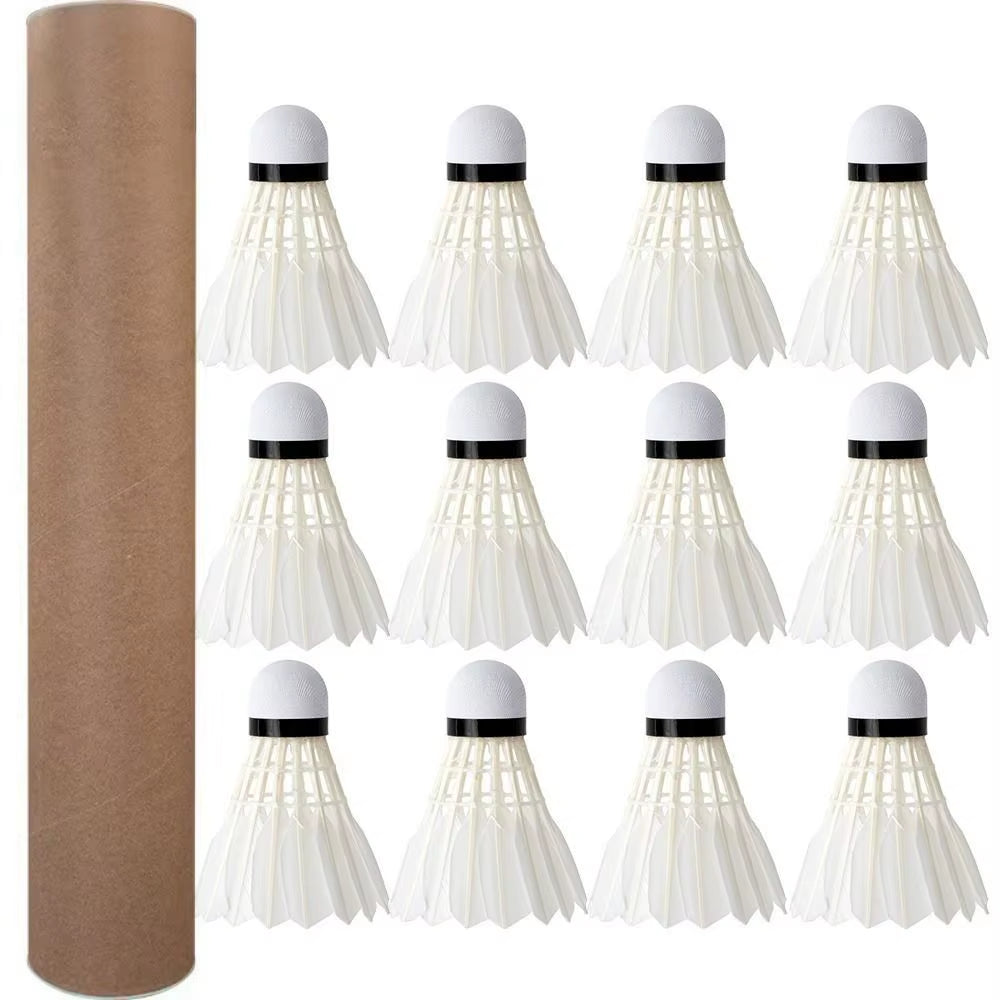 3/6/12Pcs Professional Training Sport Badminton Ball Badminton Shuttlecock White Badminton Shuttlecock