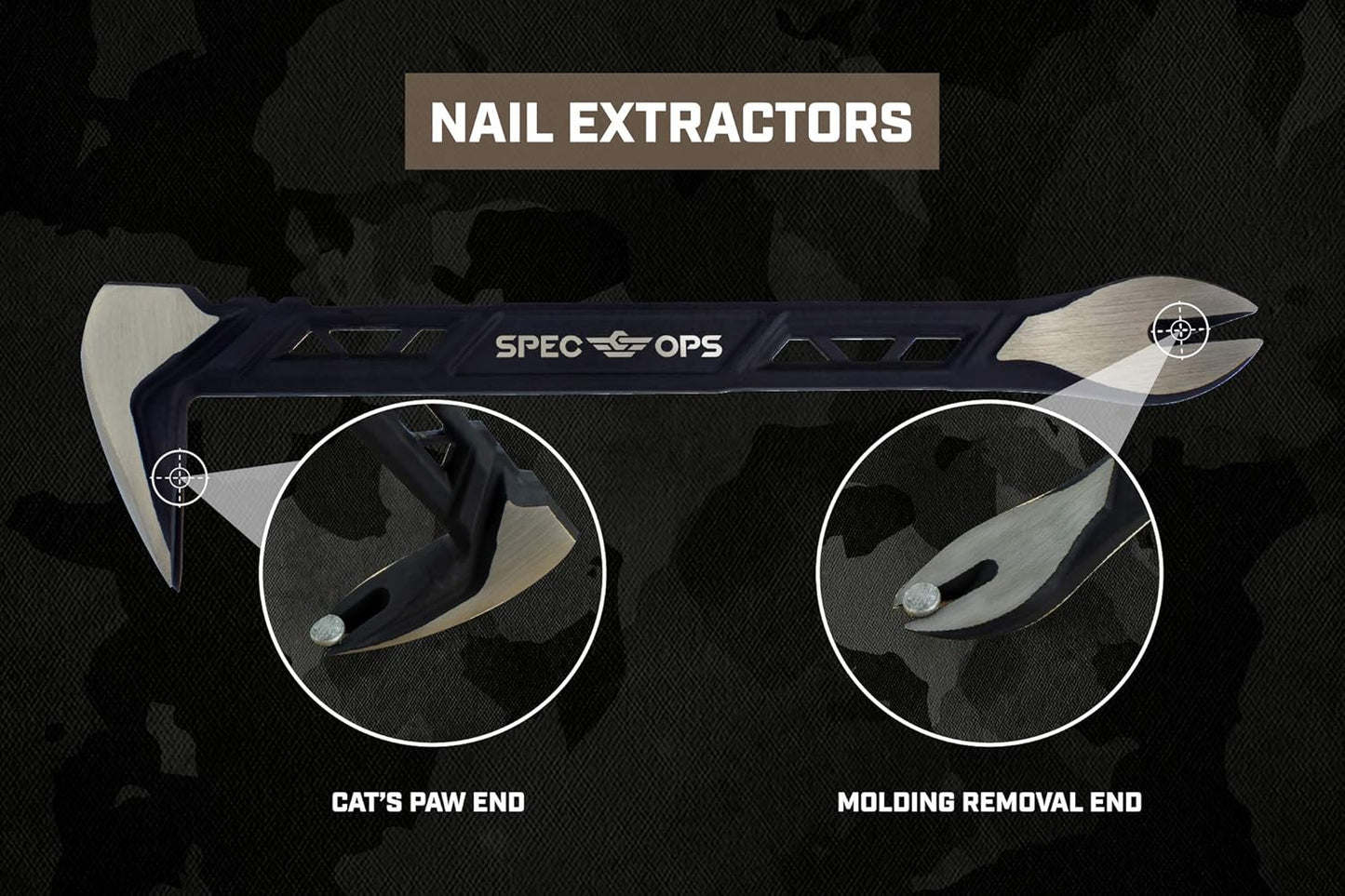 Tools 10" Nail Puller Cats Paw Pry Bar, High-Carbon Steel