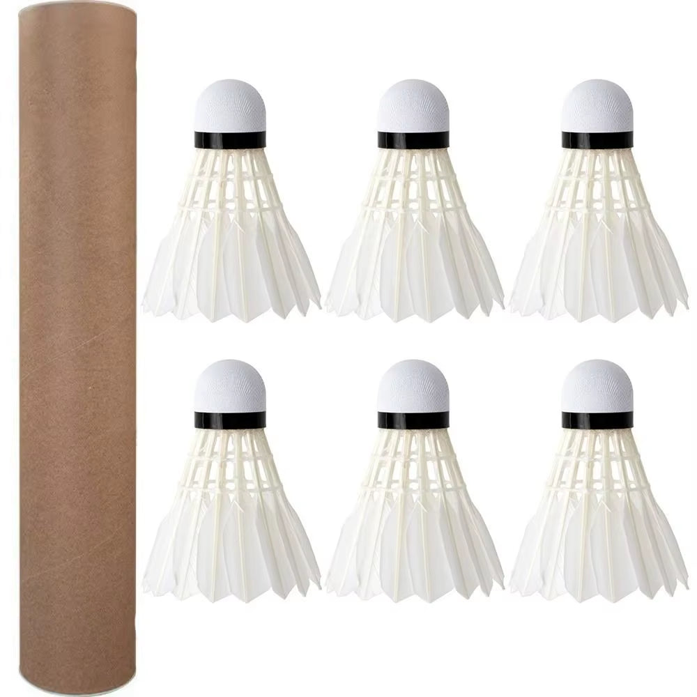 3/6/12Pcs Professional Training Sport Badminton Ball Badminton Shuttlecock White Badminton Shuttlecock