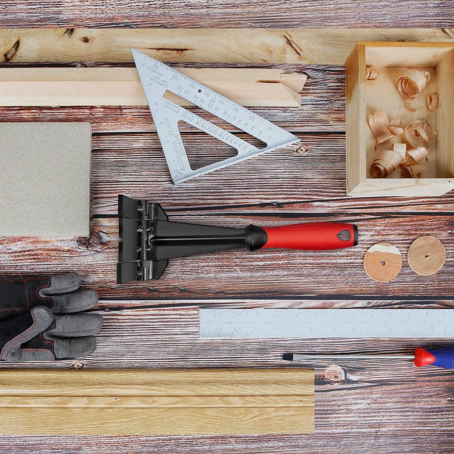 Trim Puller, Removal Multi-Tool for Commercial Work, Baseboard, Molding, Siding and Flooring Removal, Remodeling