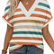 Womens Summer Tops Short Dolman Sleeve Shirts 2025 Fashion V Neck Outfits Clothes