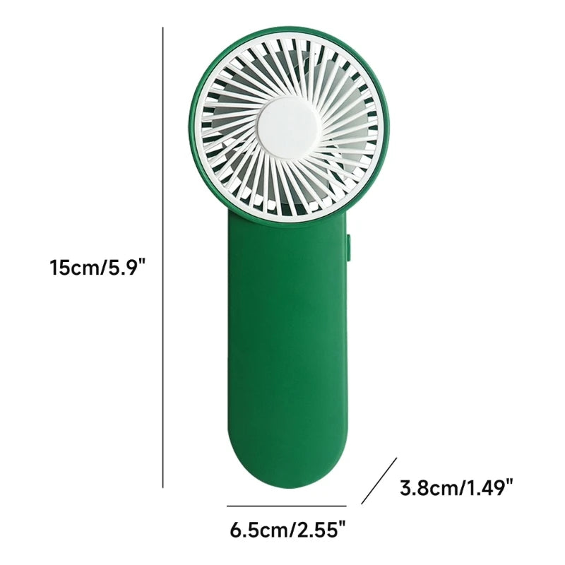 Portable Mini Handheld Fan 2Pcs Aabattery Powered for Home and Travel Camping Fans Summer Cooler Gift Multicolor