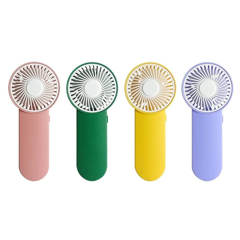 Portable Mini Handheld Fan 2Pcs Aabattery Powered for Home and Travel Camping Fans Summer Cooler Gift Multicolor