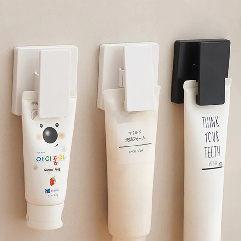 Non Perforated Storage Clip Bathroom and Toilet Wall Clamp Face Towel, Toothpaste, Facial Cleanser Storage Rack, Towel Hook