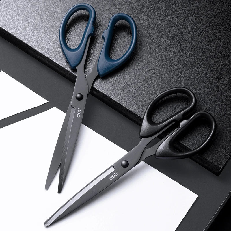 210/175Mm Black Stainless Steel Scissors Business Office Stationery Home Tailor Shears Kitchen Knife Cutter Cutting Tool