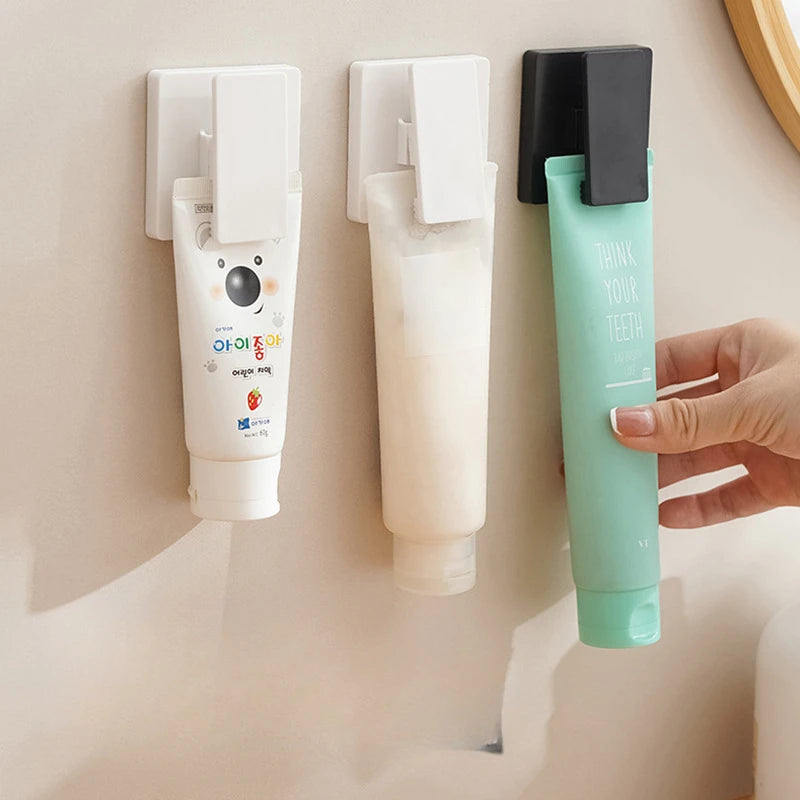 Non Perforated Storage Clip Bathroom and Toilet Wall Clamp Face Towel, Toothpaste, Facial Cleanser Storage Rack, Towel Hook