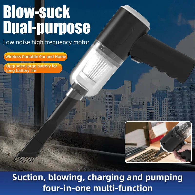 Car Vacuum Cleaner Portable Mini Dust Collector Dry and Wet Home Car Dual-Use Wireless Handheld Cleaning Appliances