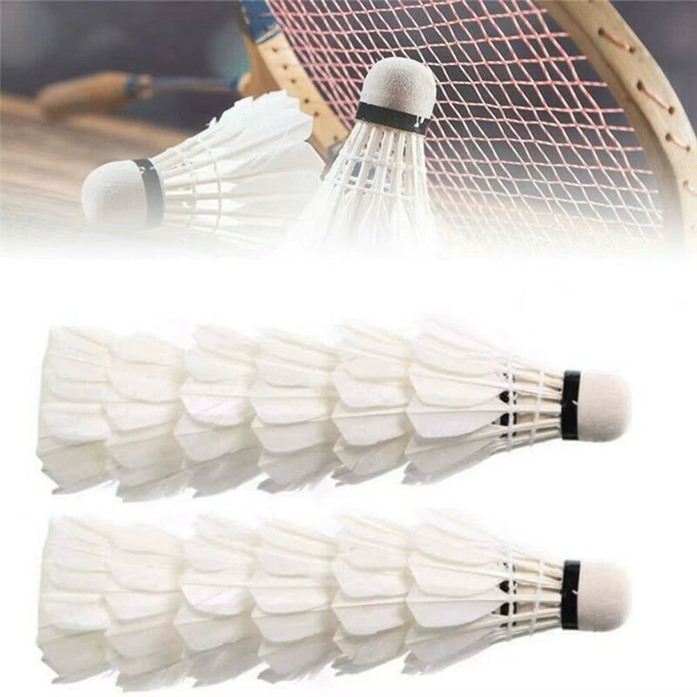 3/6/12Pcs Professional Training Sport Badminton Ball Badminton Shuttlecock White Badminton Shuttlecock