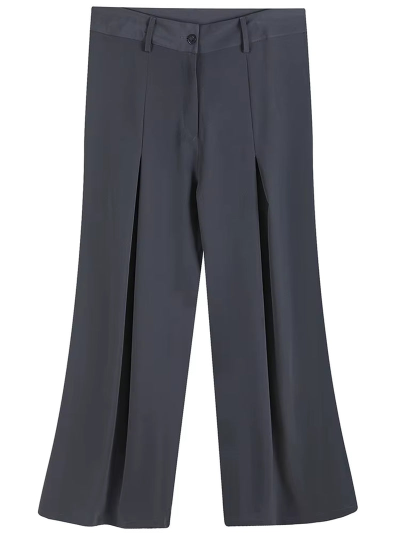 Women's Oversized Pleated Woven Trousers
