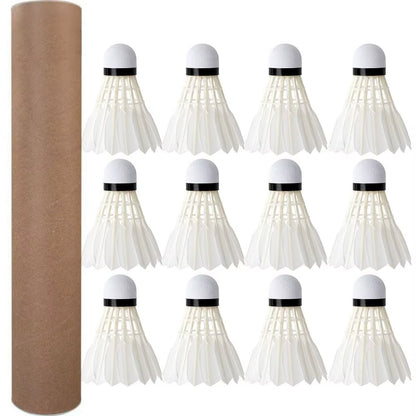 3/6/12Pcs Professional Training Sport Badminton Ball Badminton Shuttlecock White Badminton Shuttlecock