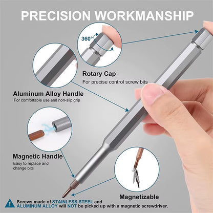 24 in 1 Premium Precision Screwdriver Set Small Screwdriver Set Magnetic Mini Screwdrivers Kit for Fixing Electronics Repair
