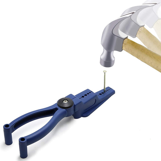 Plastic Pliers, Home Tool Auxiliary Pliers,  Secure Nails Anti-Smashing Finger Joint Pliers for More Safety for Hammering Nails Easy to Position and Keeps Fingers Safe