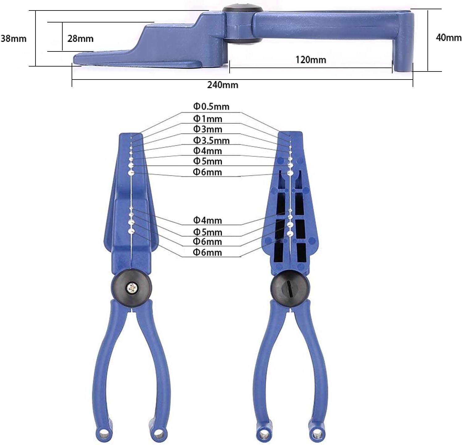 Plastic Pliers, Home Tool Auxiliary Pliers,  Secure Nails Anti-Smashing Finger Joint Pliers for More Safety for Hammering Nails Easy to Position and Keeps Fingers Safe