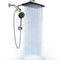 Wide Rain Shower Head with 6 Modes Handheld Water Spray，High Pressure Showerhead Combo with Arm for Bathroom Accessories，Home Decor Adjustable Dual Shower with Anti-Clog Nozzles,Silver Chrome