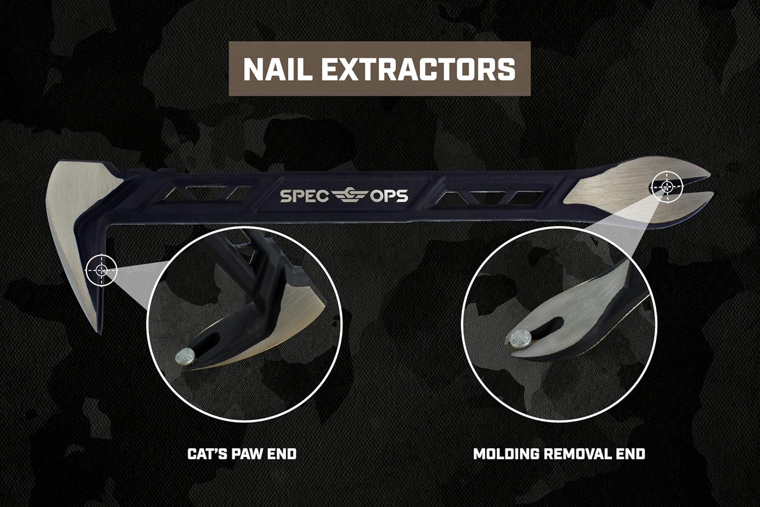 Tools 10" Nail Puller Cats Paw Pry Bar, High-Carbon Steel
