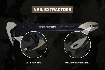 Tools 10" Nail Puller Cats Paw Pry Bar, High-Carbon Steel