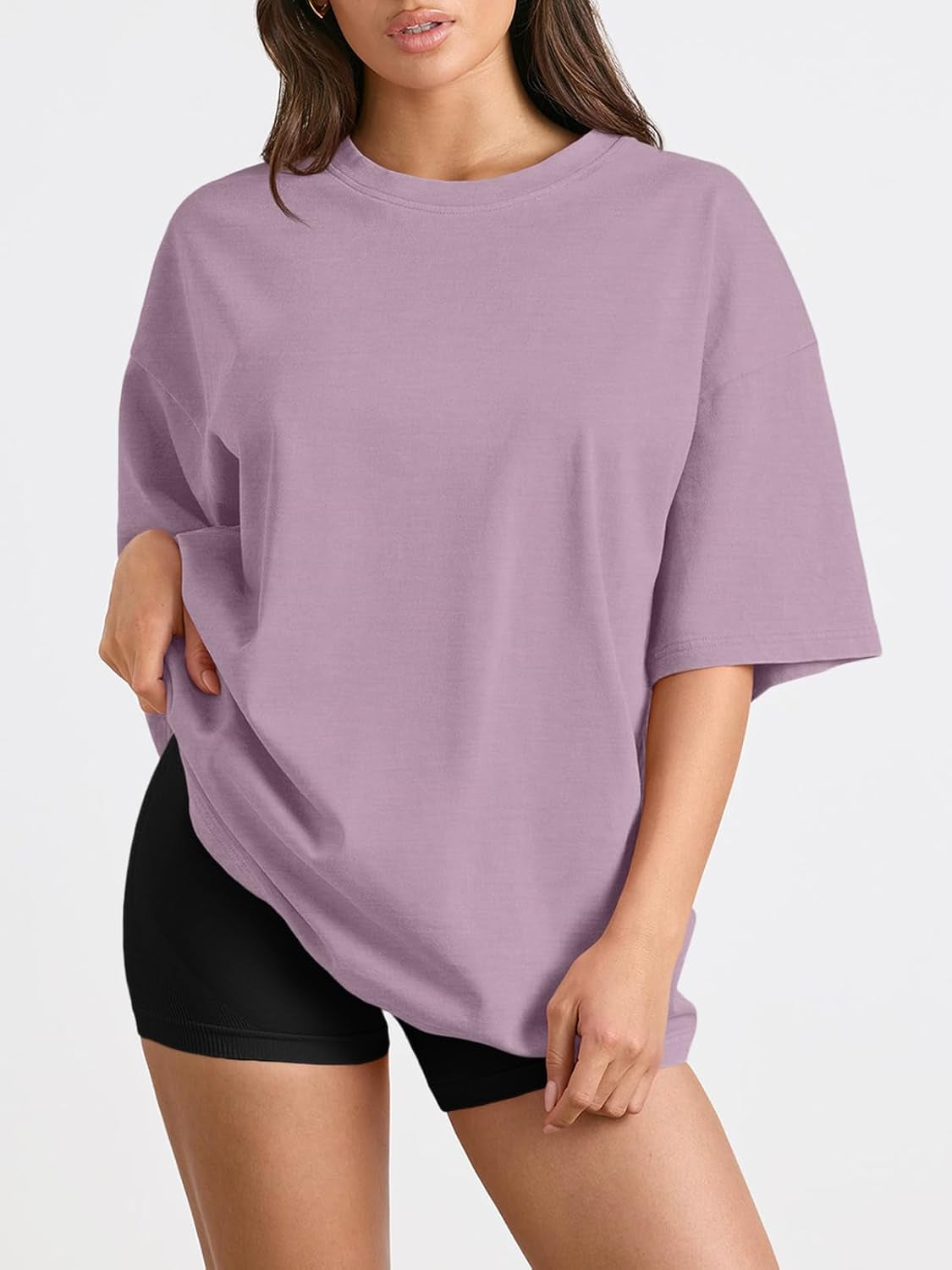 Womens Oversized Summer T Shirts Business Casual Dressy Shorts Sleeves Tops Beach Vacation Fashion Clothes