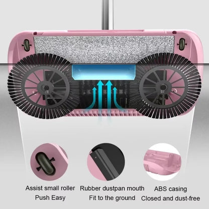 Combination of Broom and Mop Hand Push Type Scoop Household Broom and Dustpan Set Floor Magic Broom Home Cleaning Tools Sweeper