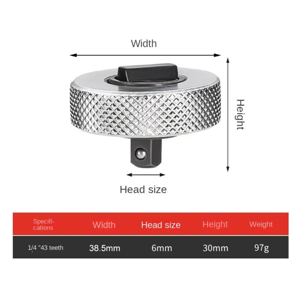 Mini Ratchet Wrench 1/4" 3/8" 1/2" Drive Small Quick Socket Portable Whole Steel Palm Finger Reversible Two-Way Square Tool