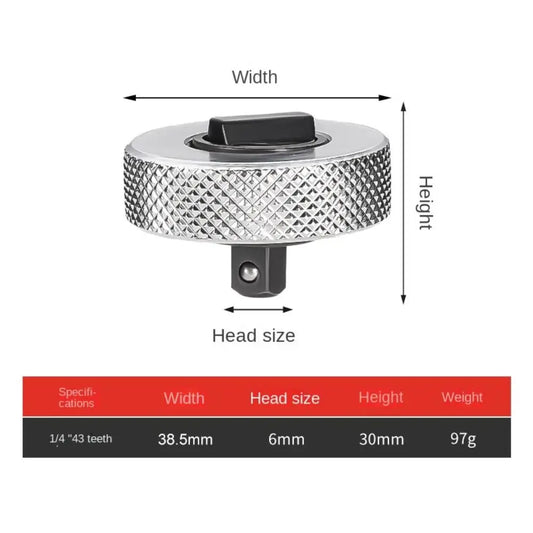 Mini Ratchet Wrench 1/4" 3/8" 1/2" Drive Small Quick Socket Portable Whole Steel Palm Finger Reversible Two-Way Square Tool