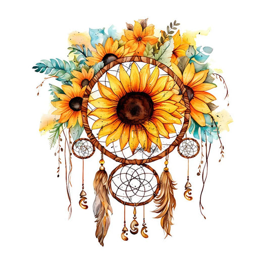 C222# Sunflowers Bouquet Wall Sticker Bathroom Toilet Decor Living Room Cabinet Refrigerator Home Decoration Decals
