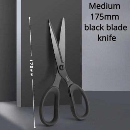 210/175Mm Black Stainless Steel Scissors Business Office Stationery Home Tailor Shears Kitchen Knife Cutter Cutting Tool