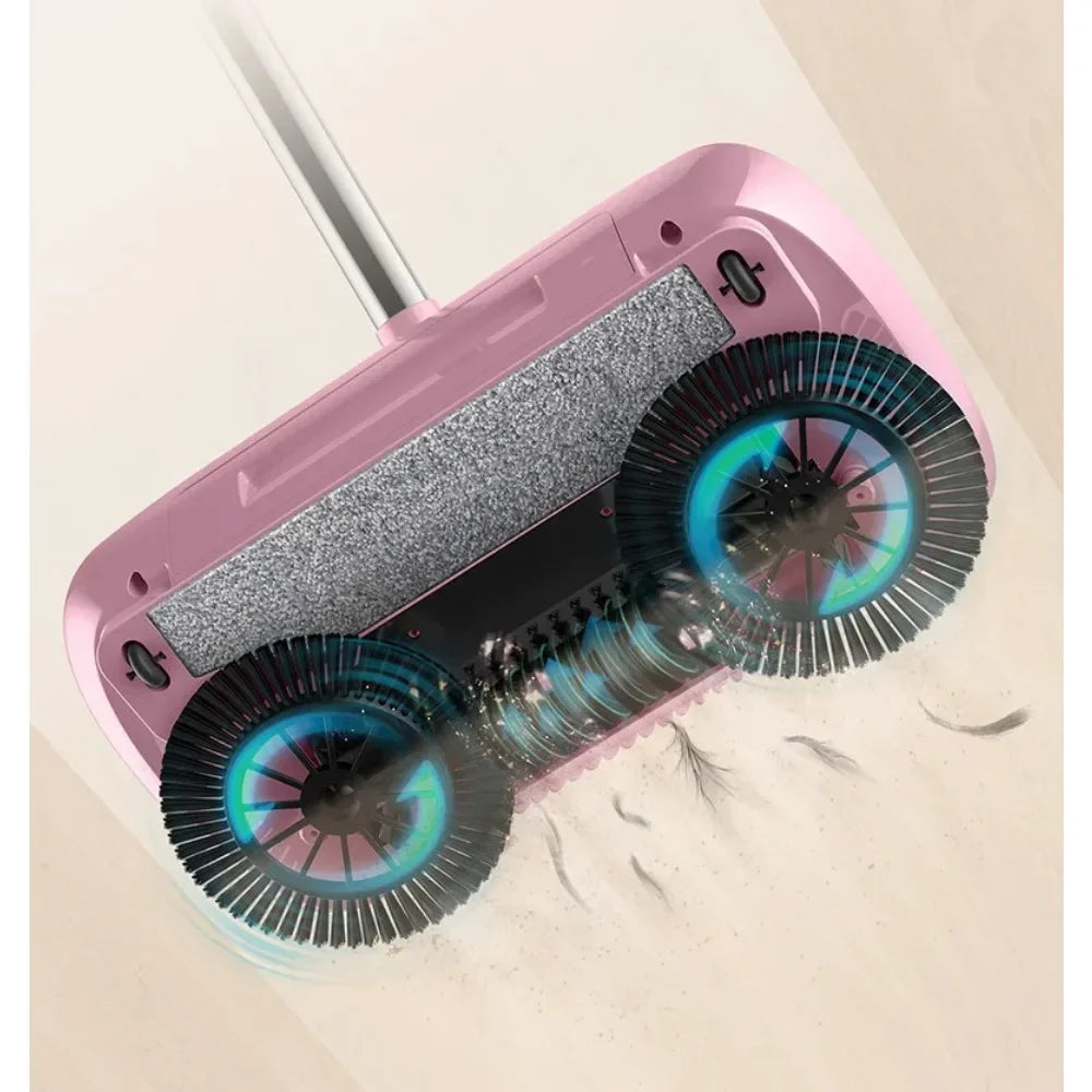 Combination of Broom and Mop Hand Push Type Scoop Household Broom and Dustpan Set Floor Magic Broom Home Cleaning Tools Sweeper