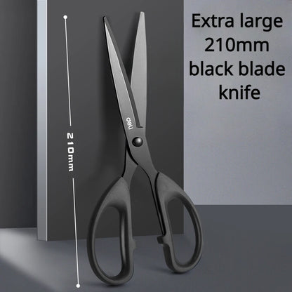 210/175Mm Black Stainless Steel Scissors Business Office Stationery Home Tailor Shears Kitchen Knife Cutter Cutting Tool