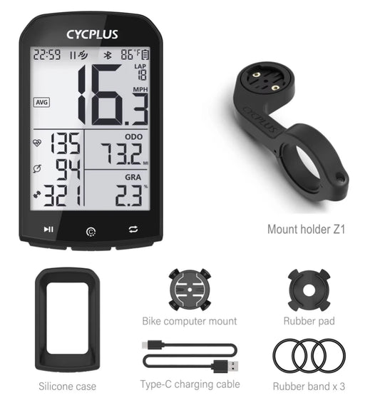 M1 GPS Bicycle Computer Cycling Speedometer Bluetooth 5.0 ANT+ Ciclismo Speed Meter for Garmin Zwift Bike Accessories