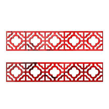 Wall Mirror Sticker with Adhesive for Living Room Bedroom Edge Strip Corner Line Building Border Home Decor