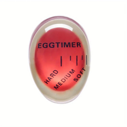 1PC Egg Timer Kitchen Gadgets Color Eggs Cooking Changing Yummy Soft Hard Boiled Eco-Friendly Resin Red Kitchentools