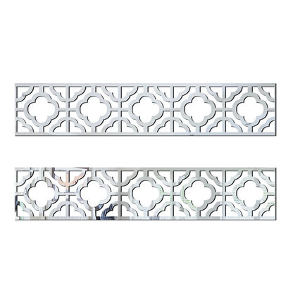 Wall Mirror Sticker with Adhesive for Living Room Bedroom Edge Strip Corner Line Building Border Home Decor