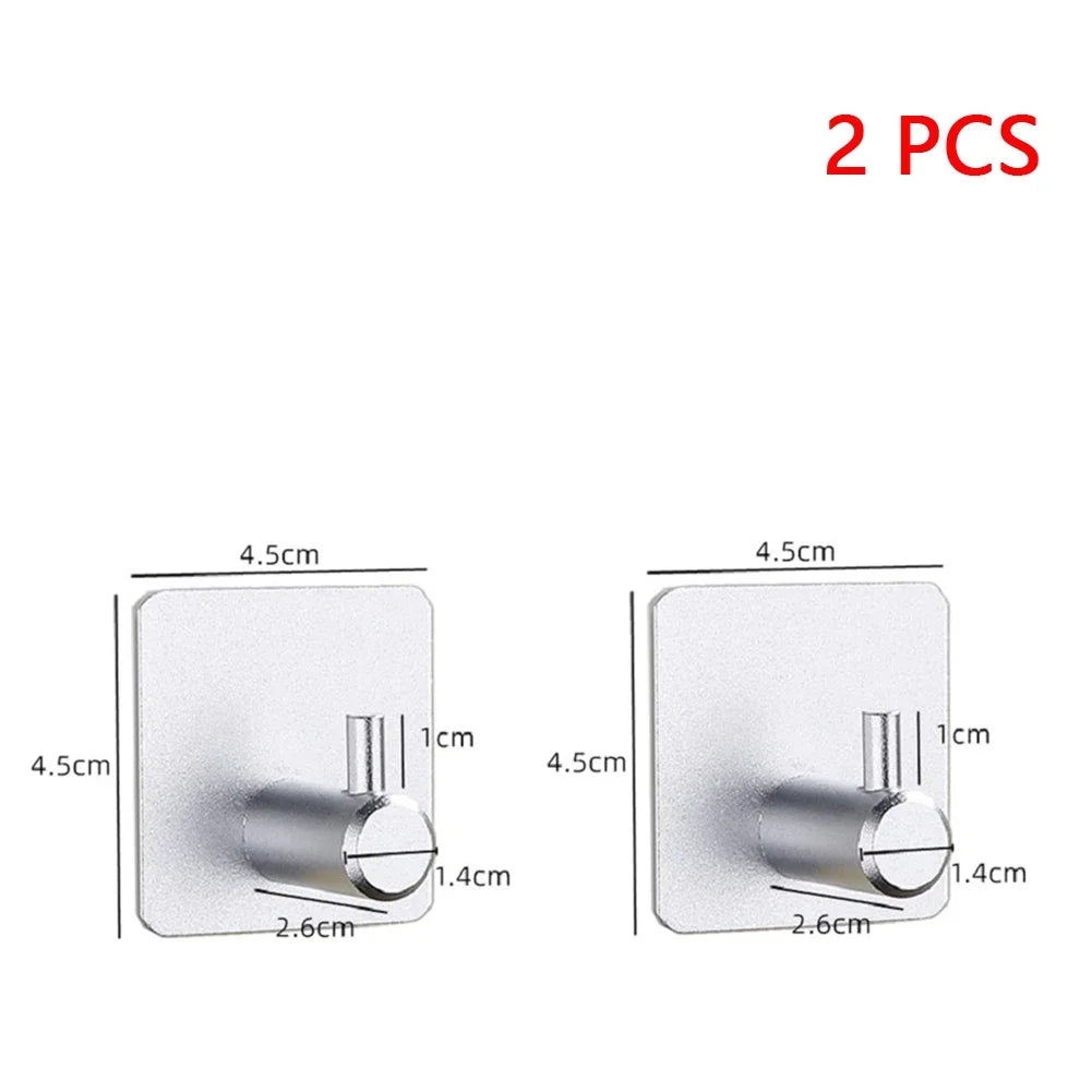 Wall Hook Strong without Drilling Punch Free Clothe Bag Bathroom Door Kitchen Towel Hanger Hooks Home Storage Accessories