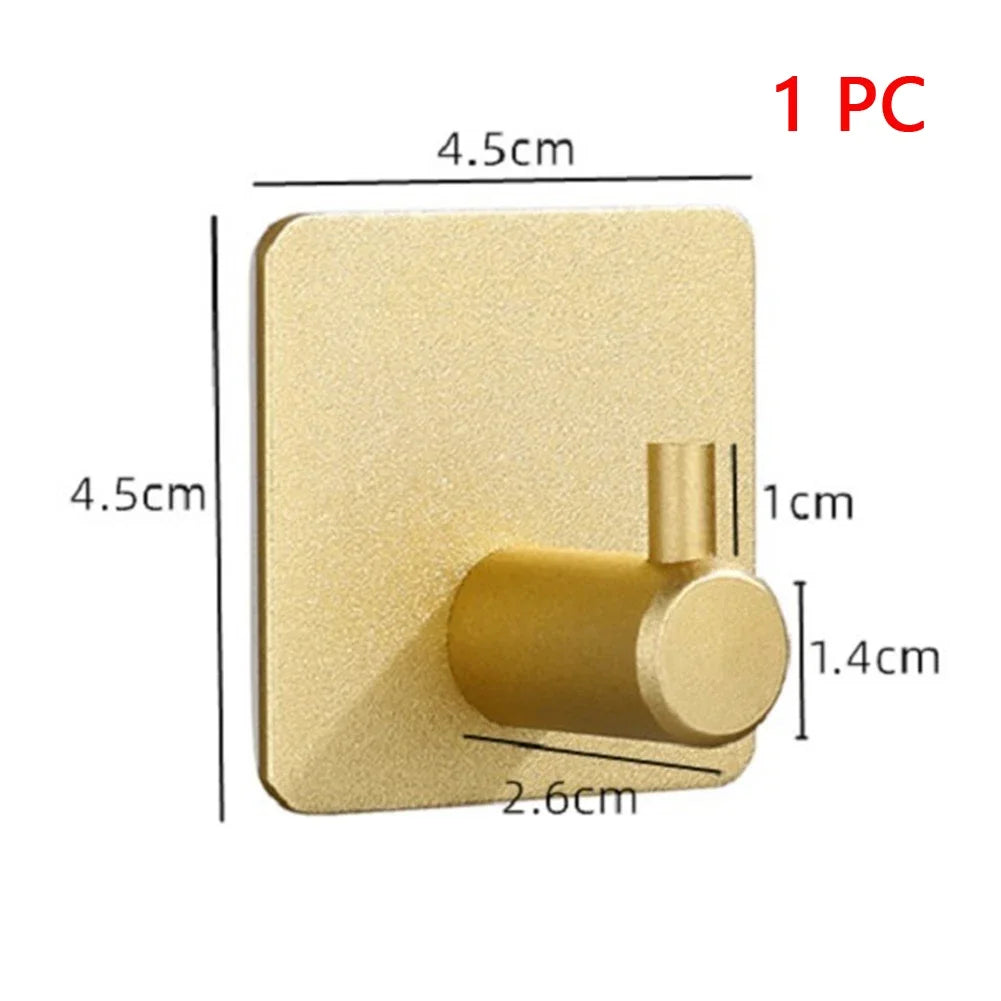 Wall Hook Strong without Drilling Punch Free Clothe Bag Bathroom Door Kitchen Towel Hanger Hooks Home Storage Accessories