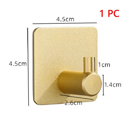 Wall Hook Strong without Drilling Punch Free Clothe Bag Bathroom Door Kitchen Towel Hanger Hooks Home Storage Accessories