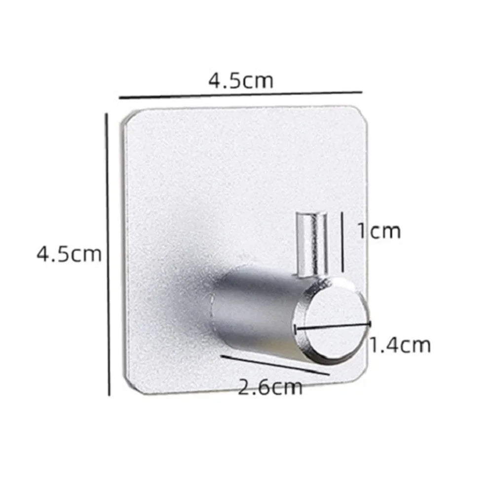 Wall Hook Strong without Drilling Punch Free Clothe Bag Bathroom Door Kitchen Towel Hanger Hooks Home Storage Accessories