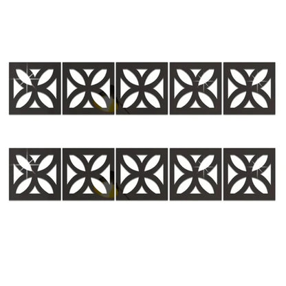 Wall Mirror Sticker with Adhesive for Living Room Bedroom Edge Strip Corner Line Building Border Home Decor