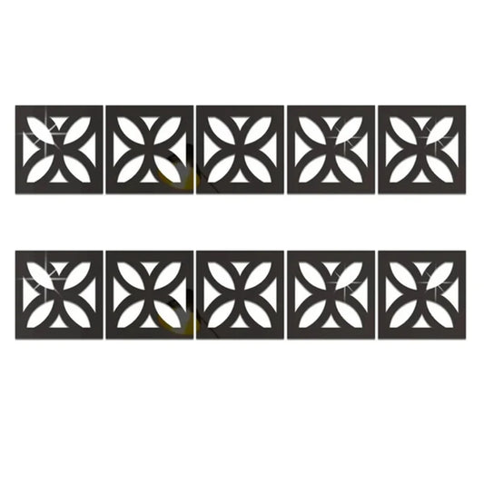 Wall Mirror Sticker with Adhesive for Living Room Bedroom Edge Strip Corner Line Building Border Home Decor