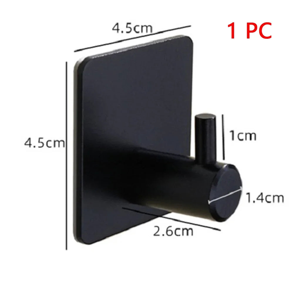 Wall Hook Strong without Drilling Punch Free Clothe Bag Bathroom Door Kitchen Towel Hanger Hooks Home Storage Accessories