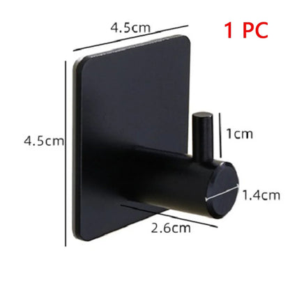 Wall Hook Strong without Drilling Punch Free Clothe Bag Bathroom Door Kitchen Towel Hanger Hooks Home Storage Accessories