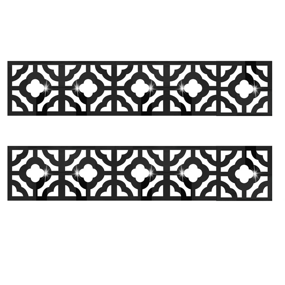 Wall Mirror Sticker with Adhesive for Living Room Bedroom Edge Strip Corner Line Building Border Home Decor