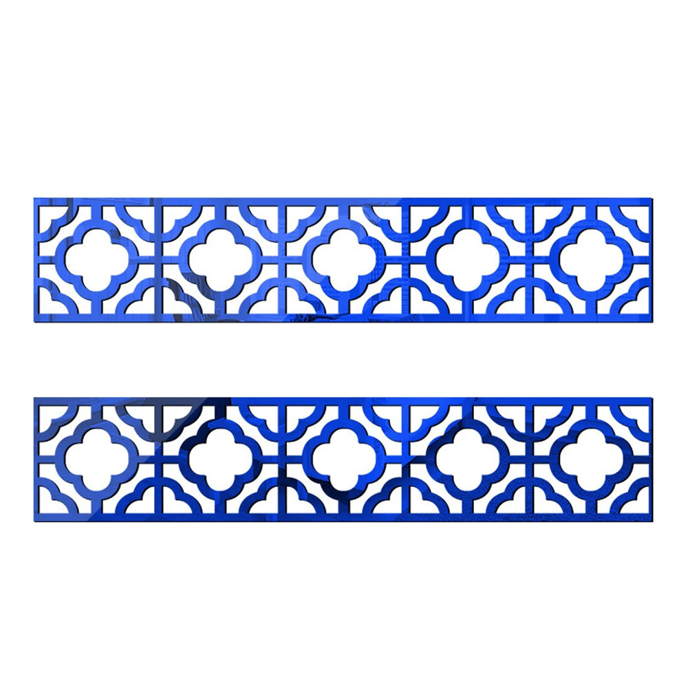 Wall Mirror Sticker with Adhesive for Living Room Bedroom Edge Strip Corner Line Building Border Home Decor
