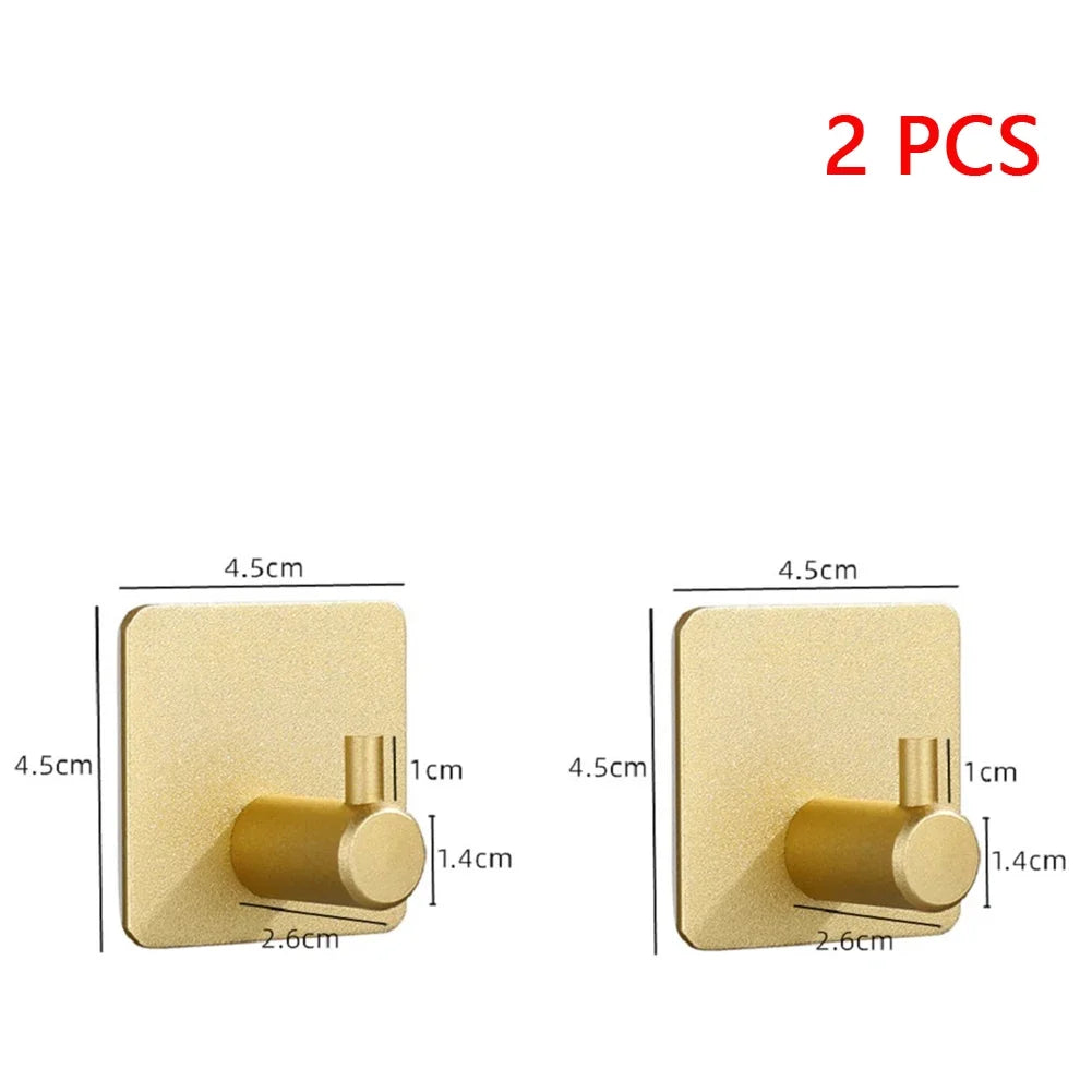 Wall Hook Strong without Drilling Punch Free Clothe Bag Bathroom Door Kitchen Towel Hanger Hooks Home Storage Accessories