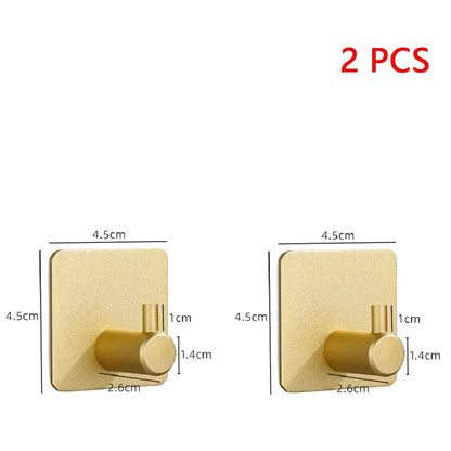 Wall Hook Strong without Drilling Punch Free Clothe Bag Bathroom Door Kitchen Towel Hanger Hooks Home Storage Accessories