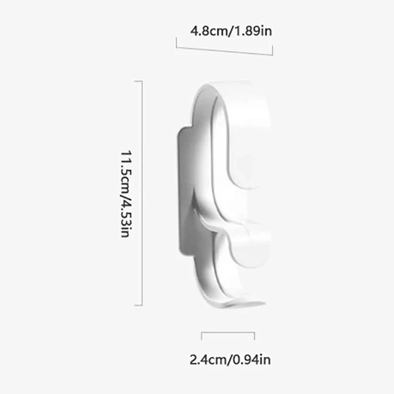 Double Layer Wall Hanging Washbasin Hook Punch Free Adhesive Wash Basin Storage Rack save Space Home Universal Storage Hook