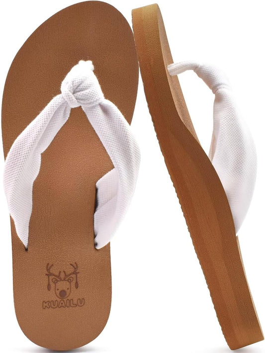 Flip Flops for Women with Arch Support Yoga Mat Comfortable Summer Beach Walking Thong Cushion Sandals Slip on Indoor Outdoor