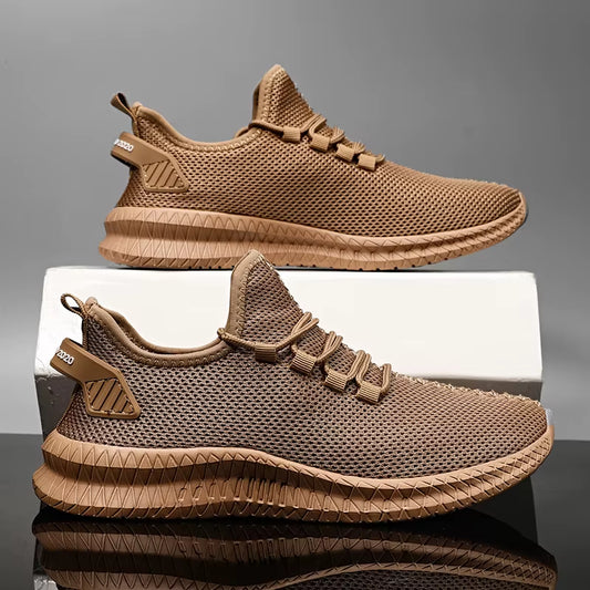 Men'S Non-Slip Casual Sneakers Breathable Outdoor Jogging Training Hiking Sports Running Outdoor Women Weave Knit Lace up Shoes